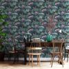 Papel Pintado Tropical Flowers Verde Noordwand