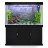 Acuario De 300l Con Mueble Negro, Accesorios Y Grava Natural