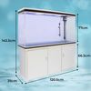 Pecera Acuario Completo De 300l Con Mueble Inferior Blanco 300w & Kit Iniciación