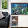 Pecera Acuario Completo De 300l Con Mueble Inferior Blanco 300w & Kit Iniciación