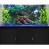 Pecera Acuario Completo 300l Mueble Negro 300w & Kit Iniciación Con Grava Azul