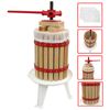 12l Prensa De Fruta Vino Sidra Jugo Extractor Manual De Madera Y Acero