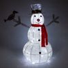 Muñeco De Nieve Iluminado 89cm Decoración Navideña Adviento 100 Leds