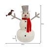 Muñeco De Nieve Iluminado 89cm Decoración Navideña Adviento 100 Leds