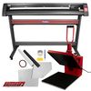 Prensa Térmica De 38cm X 38cm Con Plotter Cortador De Vinilo De 1350mm