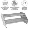 Escalera Galvanizada Ajustable De 2 Secciones – 900mm De Ancho Escalera De Metal