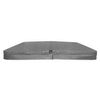 Cubierta Impermeable Gris Para Spa 2,1m X 2,1m Exterior Jardín Funda Spa