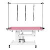 Mesa De Aseo Hidráulica Mesa De Peluquería Altura Ajustable Grande – Rosa