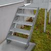 Escalera Galvanizada Ajustable De 5 Escalones– 900mm De Ancho Escalera De Metal