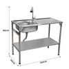 Fregadero De Camping Plegable De Acero Inoxidable Y Grifo, Lavabo De Altura Ajustable Para