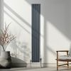 Radiador De Columna Ovalada Vertical Gris Antracita 180cm X 24cm