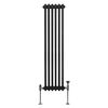 Radiador Tradicional 3 Columnas Vertical Negro 150 X 29.2cm