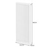 Radiador Tradicional 3 Columnas Vertical Blanco 180 X  56.2cm