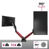 Soporte Monitor 15" A 32" Vesa 75/100 - Máx 8 Kg - Altura Ajustable Y Regulable - Duronic Dmgm5x1