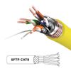 Cable De Ethernet 0.5m Cat8 - Ancho De Banda Hasta 2ghz/2000mhz - Color Amarillo - Duronic Yw 0.5m Cat8