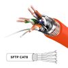 Cable De Ethernet 1.5m - Ancho De Banda Hasta 2ghz/2000mhz - Color Naranja - Duronic Oe 1.5m Cat8