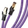 Cable De Ethernet 2m Cat8 - Trenzado Interno Y Rj45 - Ancho De Banda 2ghz - Color Morado - Duronic Pe 2m Cat8