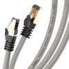 Cable De Ethernet 1m Cat8 - Ancho De Banda 2ghz - Color Gris Y Acabado Oro - Duronic Gy 1m Cat8