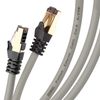 Cable De Ethernet 3m Cat8 - Ancho De Banda 2ghz - Color Gris Y Acabado Oro - Duronic Gy 3m Cat8