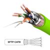 Cable De Ethernet 3m Cat8 - Ancho De Banda Hasta 2ghz/2000mhz - Color Verde - Duronic Gn 3m Cat8