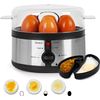 Hervidor Para Huevos Eléctrico, 7 Huevos, Termostato Y Minutero, Cocina Saludable - Duronic Eb35 Bk