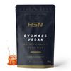 Batido De Carbohidratos Y Proteínas Vegano De Hsn Evomass Vegan | Sabor Caramelo Salado 3 Kg = 30 Tomas Por Envase | Harina De Arroz + Proteínas Vegetales, Creatina Y Cla | No-gmo, Sin Gluten