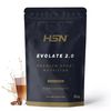 Aislado De Proteína De Suero De Hsn Evolate 2.0 | Sabor Café Con Leche 2 Kg = 67 Tomas Por Envase | Whey Protein Isolate Cfm + Enzimas Digestivas | No-gmo, Vegetariano, Sin Gluten Ni Soja