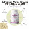 Extracto De Mango Africano 400 Mg - Irvingia Gabonensis - De Hsn | 120 Cápsulas Vegetales 8000 Mg Equivalencia Semilla | 10x Veces Más Concentrado | No-gmo, Vegano, Sin Gluten