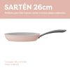 Sartén 26cm Para Inducción Rosa Ciarra