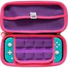 Funda Para Nintendo Switch Lite Modelo Unicornios En Rosa Y Violeta