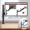 Soporte Monitor 15" 27" Pulgadas Altura Ajustable Giratorio Inclinable - Duronic Dm451x2