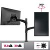 Soporte Monitor 15" 27" Pulgadas Altura Ajustable Giratorio Inclinable - Duronic Dm451x2