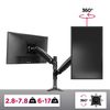 Soporte Monitor 15" 27" Pulgadas 8kg Máx Altura Ajustable Brazo Extensible - Duronic Dm551x1