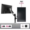 Soporte Monitor 13" 27" Pulgadas Altura Ajustable Brazos Extensibles - Duronic Dm651x1