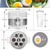 Hervidor Cocedor Para Huevos Eléctrico - Hasta 7 Huevos - Termostato Y Minutero - Duronic Eb35