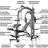 Marcy Mp3100 Smith Multigym. Incluye Banco De Pesas. Tabla De Ejercicios. Musculación Completa