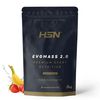 Batido De Carbohidratos Y Proteínas Vegetariano De Hsn Evomass 2.0 | Sabor Fresa Banana 3 Kg = 30 Tomas Por Envase | Con Harina De Avena + Whey Protein + Aceite Mct | No-gmo