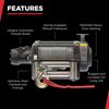 Warrior Winch 10000nh Hydraulic Winch With Steel Cable