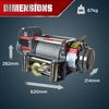 Warrior Winch 17500 Samurai 24v Electric Winch With Steel Cable