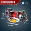 Warrior Winch 17500 Samurai 24v Electric Winch With Synthetic Rope