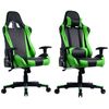 Silla De Oficina Gaming Con Alto Respaldo Reclinable Verde Prisp