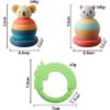 Juguetes Montessori - Torre De Despertar Sensorial Apilable Koala Y Gato