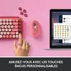 Teclado Inalámbrico Mecánico, Diseño Compacto Duradero Rosa Logitech