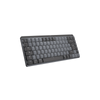 Teclado Logitech Mx Inalámbrico Bluetooth Qwerty Us Aluminio Plástico Gris