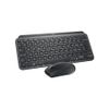 Logitech Mx Keys Mini Combo For Business Tastiera Mouse Incluso Rf Senza Fili + Bluetooth Qwerty Italiano Grafite