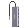 Docking Usb Tipo-c Canyon Cns-tds11/ 1 Hdmi/ 3 Usb/ 1 Rj45/ 1 Audio/ 1 Usb Tipo-c/ 1 Lector Tarjetas/ Gris Oscuro