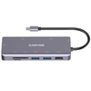 Docking Usb Tipo-c Canyon Cns-tds11/ 1 Hdmi/ 3 Usb/ 1 Rj45/ 1 Audio/ 1 Usb Tipo-c/ 1 Lector Tarjetas/ Gris Oscuro