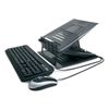 Hamlet Xtms100km Tiramisù Notebook Stand With Keyboard And Mouse Negro