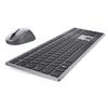 Dell Km7321w Tastiera Mouse Incluso Rf Senza Fili + Bluetooth Qwerty Italiano Grigio, Titanio