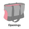 Bolso De Transporte Para Mascotas Cilou 4 Gris 47x21x30 Cm Flamingo